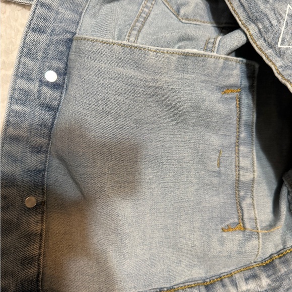 NEW Waimea Denim Jean Jacket Mens M Paint Splatter Streetwear Urban Hip Hop 90s - Picture 16 of 16